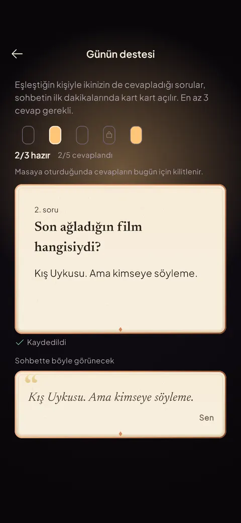 Today's questions
